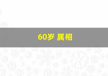 60岁 属相